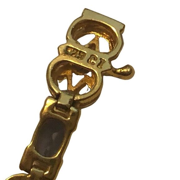 QVC 925 CI Gold Plated Sterling Silver Bracelet - Picture 8 of 11